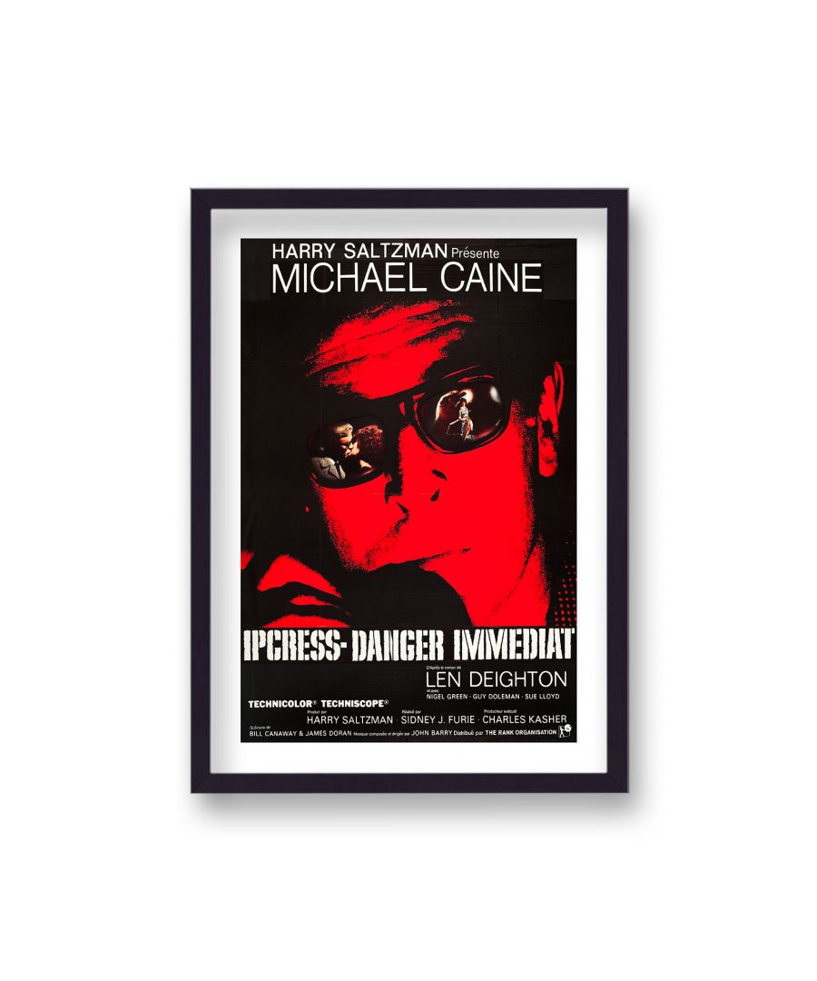 Image for Michael Caine as Harry Palmer Ipcress File Vintage Movie Poster French