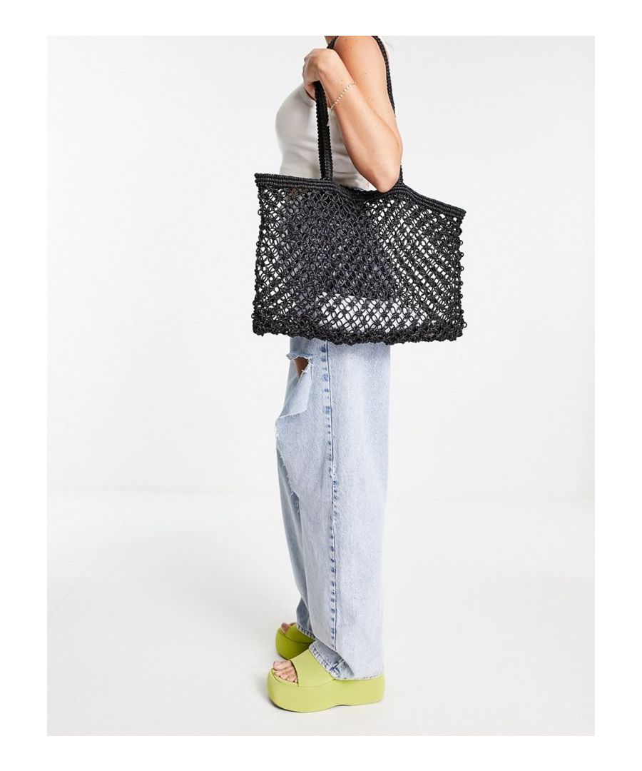 Tote bag by Topshop Can you fall for a bag? Tote style Twin handles Open top Sold by Asos