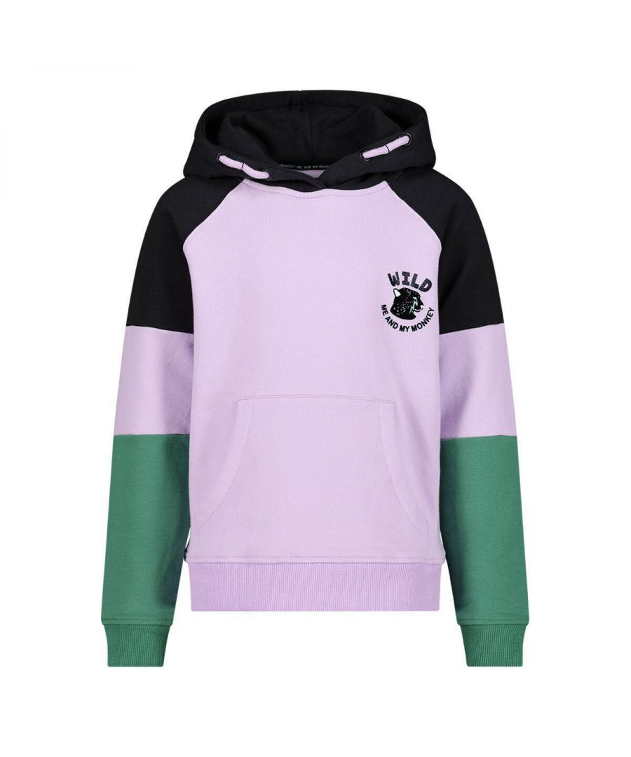 Deze hoodie voor meisjes van Me & My Monkey is gemaakt van een sweatstof en heeft een meerkleurige print. Het model heeft een capuchon en lange mouwen.details van deze hoodie:stijlnaam: Hagar