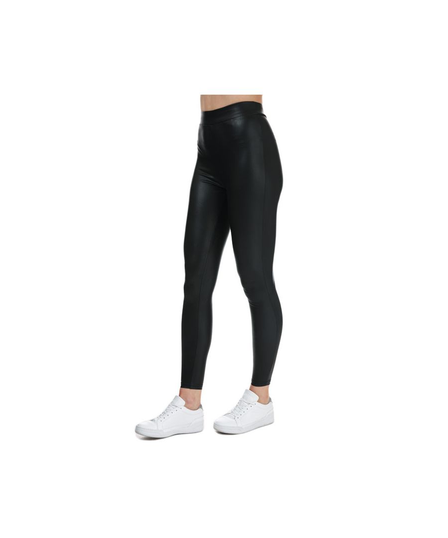 Image for Women's Only Cool Coated Leggings in Black