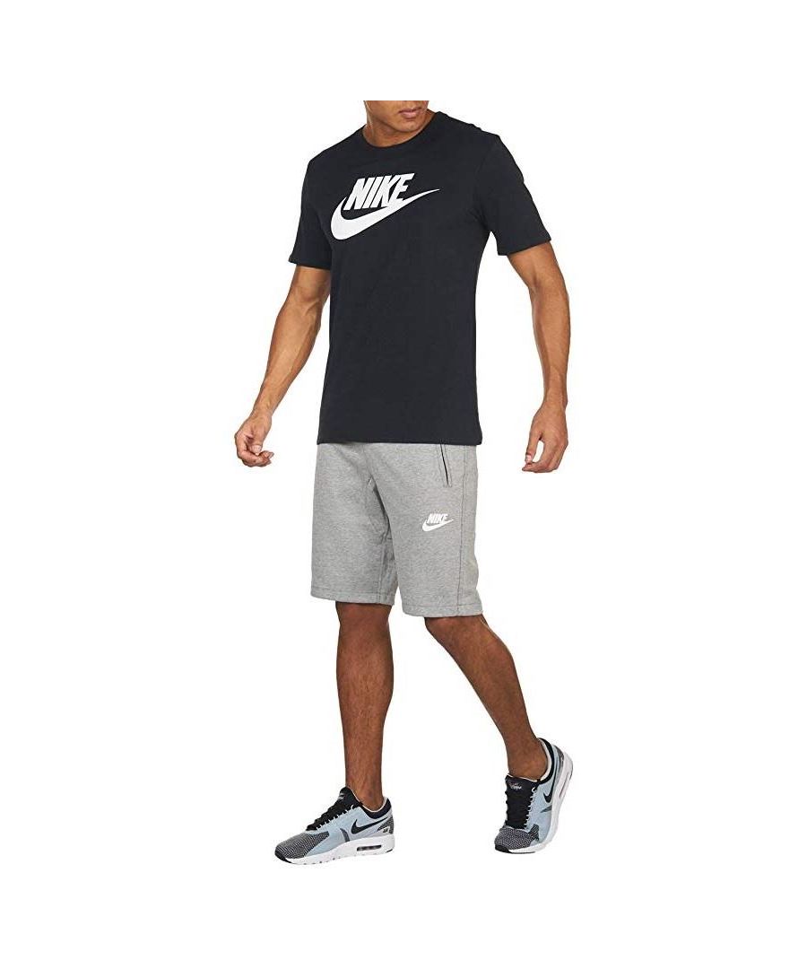Nike Mens Fleece Sweat Shorts Grey.\nJersey Fabric with Double Weave for Warmth and Soft Feeling.\nCotton-poly Fleece Boasts a Soft Hand.\nElastic Waist with Exterior Drawstring.\nSecure Zip Hand Pockets.\nButton Secured Pocket at Right Rear.\nInseam Gusset Allows a Wider Range of Movement.\nBody 56% Cotton, 44% Polyester, Pocket Bags 100% Polyester.