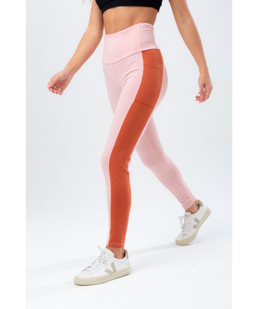 Stay comfortable in style with the HYPE. Women’s Rose Panel JustHype Leggings. Designed in a soft-touch 92% cotton 8% elastane rose fabric blend for the ultimate amount of comfort in our active legging shape. Finished with sublimated orange side panels, a side phone pocket, and the HYPE. scribble logo on the back. Wear with an oversized t-shirt for a casual look. Machine wash at 30 degrees.