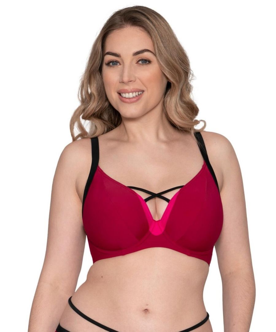 Curvy Kate Womens CS009305 Subtropic Plunge Bikini Top - Red - Size 32D