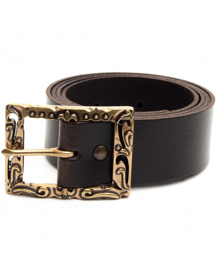 Current design of natural skin belt made in first quality Spain. First quality buckle recorded with Arabic details. Star interior screw to be able to adjust the belt length.