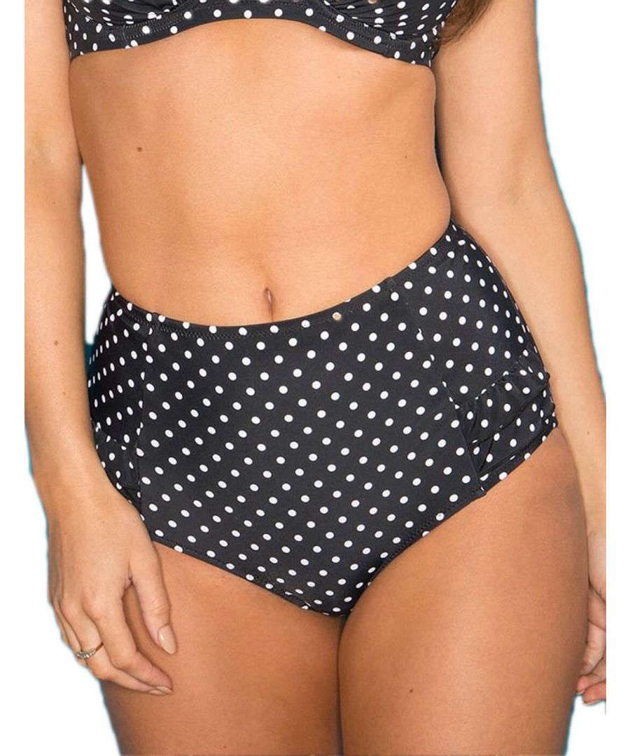 Pour Moi Womens 3905 Hot Spots Control Bikini Brief - Black - Size 8 UK