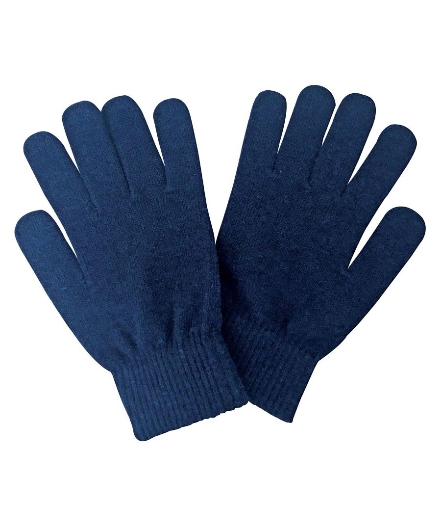Winter Gradient Colors Thermal Children Gloves Stretch Full Fingers Gloves for Commuting Playing Running QKURT 12 Pairs Magic Gloves for Kids 