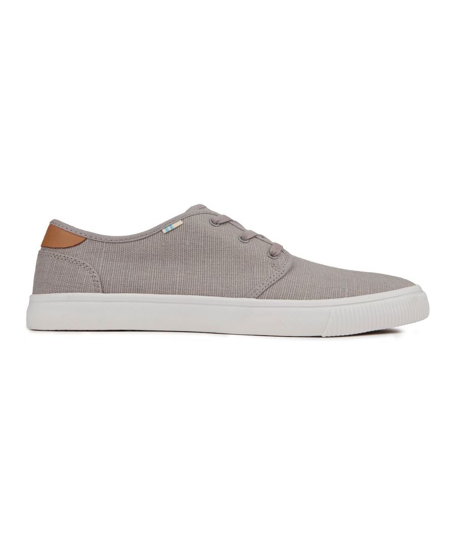 Toms Mens Carlo Trainers - Grey - Size UK 11