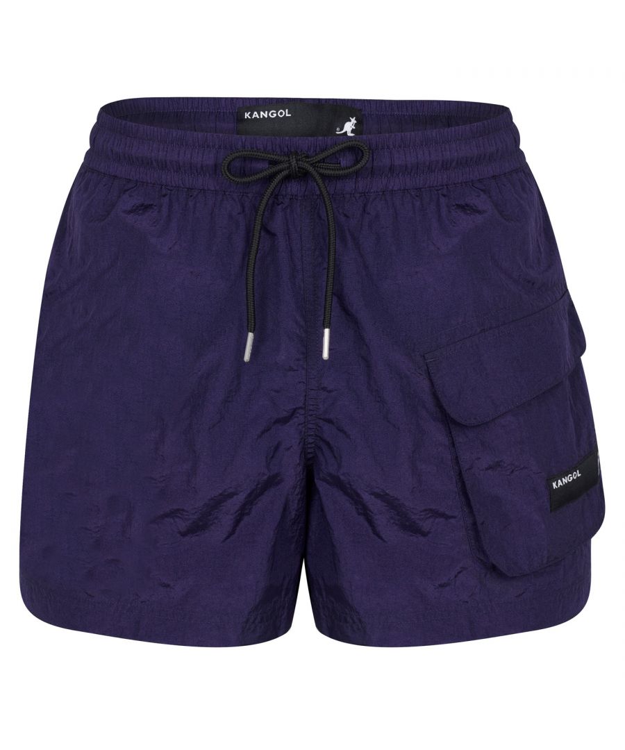 Kangol Pocket Swim Shorts Mens - These Kangol Pocket Swim Shorts are crafted with an elasticated waistband and drawstring adjustment for a secure fit. They feature a touch closure pocket for a classic look and are a lightweight construction. These shorts are a solid colouring throughout designed with a signature logo and are complete with Kangol branding.