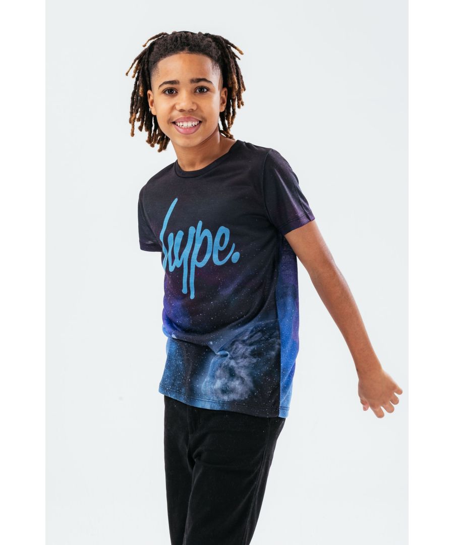 Make a statement in the HYPE. Kids T-Shirt. Designed in our standard kids tee shape with a soft touch fabric base for the ultimate comfort. Finished with a crew neckline and short sleeves. Wear with jeans and jacket for a casual-smart fit or joggers for a casual look. Machine wash at 30 degrees.