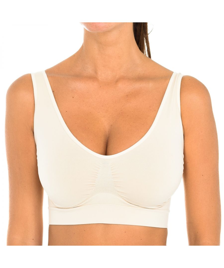 Intimidea Womens Bodyeffect push-up effect bra 110577 woman - Beige Polyamide - Size Medium/Large