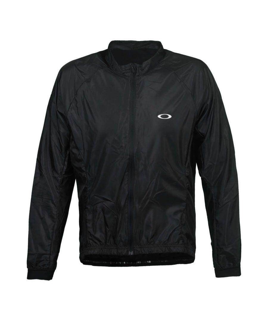 Oakley Jawbreaker Road Jersey Cycling Lightweight Jacket Black - Mens Textile - Size Small