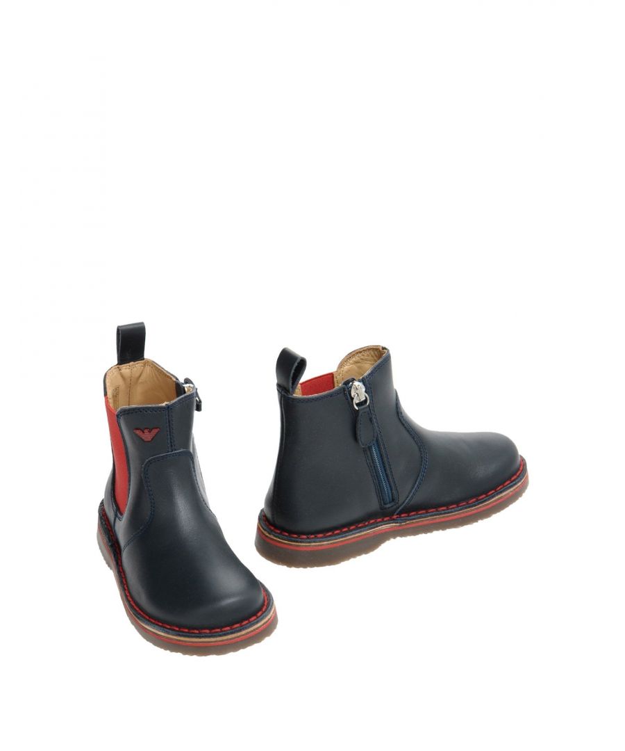 Image for Armani Junior Boys' Ankle Boots Bovine in Blue