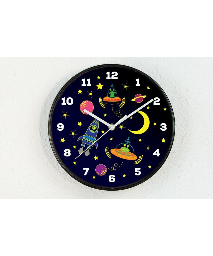 Image for Walplus 25cm Happy Galaxy Children Clock wall clock modern, wall clock children