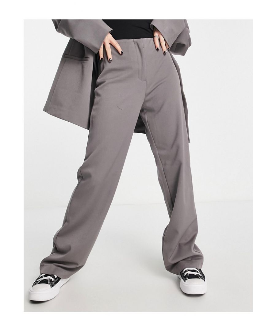 Trousers by Only Part of a co-ord set Blazer sold separately Plain design High rise Relaxed fit Sold by Asos