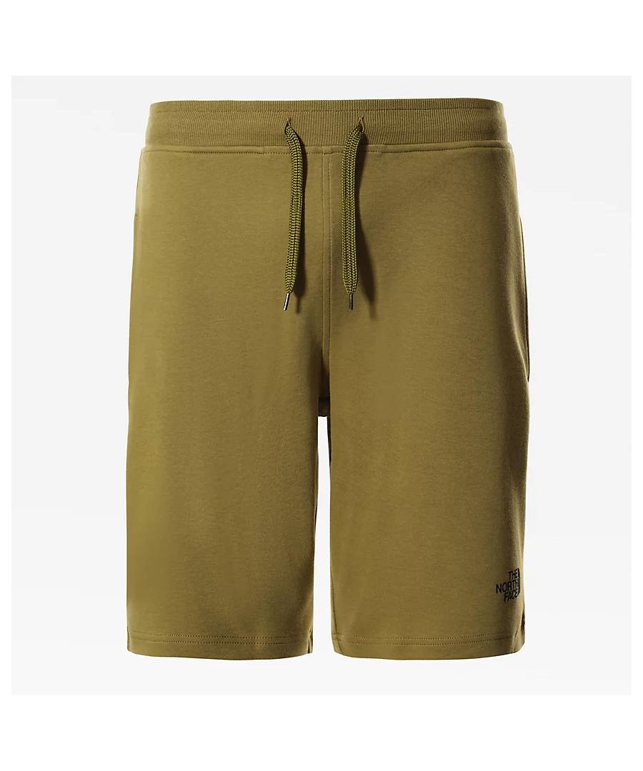 INTENDED USE: Urban exploration\nDETAILS: These laidback shorts are the summer essential every explorer needs in his weekend bag. Simple and comfy, they're made for days on the beach or relaxed moments in camp. This version has bold The North Face® logos on the front and back for an extra hit of style.\nStyle: 3S4F\nFabric: 100% Cotton\nInseam: R\nFEATURES\nShorts with two open hand pockets\nRibbed waistband with draw cord adjustment\nLarge logos on the front and back
