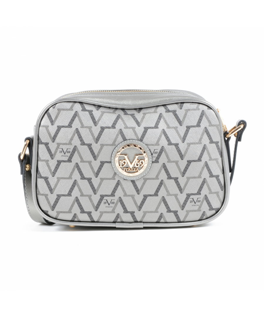 By Versace 19.69 Abbigliamento Sportivo Srl Milano Italia - Details: 3659 SILVER - Color: Silver - Composition: 100% SYNTHETIC LEATHER - Made: TURKEY - Measures (Width-Height-Depth): 24x16x9.5 cm - Front Logo - Logo Inside - Two Inside Pocket