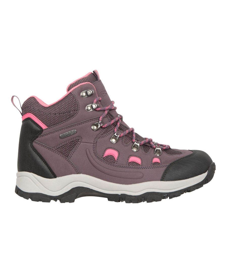 Mountain Warehouse Womens/Ladies Adventurer Waterproof Walking Boots (Pink) - Size UK 4