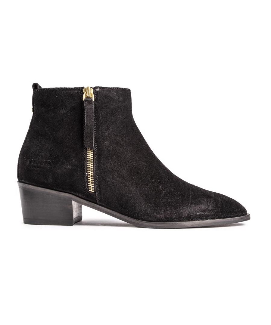 Stylish And Sassy, These Radley Sloanne Boots Are Ideal For Your Shopping Trips Or An Evening Around Town. A Short Ankle Boot With A Stylish Golden Side Zip And 3.5cm Heel. With A Chic Design And Mock Suede Upper, These Ankle Boots Will Accompany Your Favourite Looks.