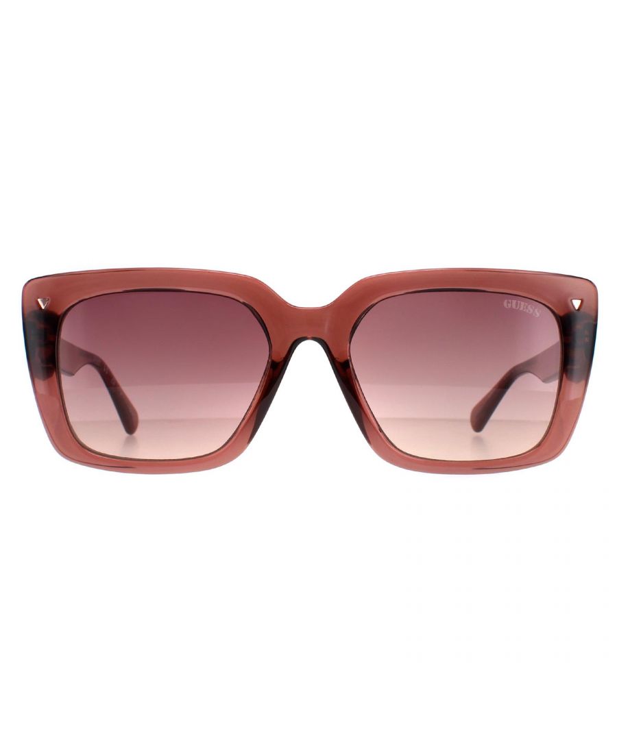 Guess Square Unisex Burgundy Pink GU8243 - Red - One Size