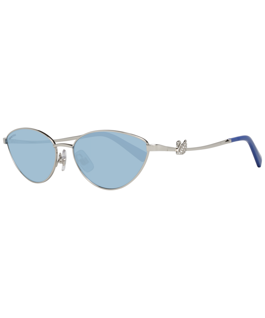 swarovski womens sunglasses sk0261 16v 55 women silver - one size