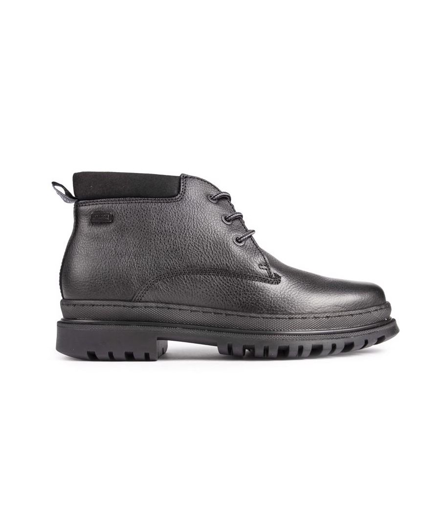 The Barbour International Block Boot Is A Classic, Versatile Chukka With A Black Leather Upper, Brushed Metal Eyelets And Waxed Laces That Team Perfectly With Their Timeless Design. The Hard Wearing Rubber Soles And Barbour International Branding Adds The Finishing Touch To These Unique Boots.