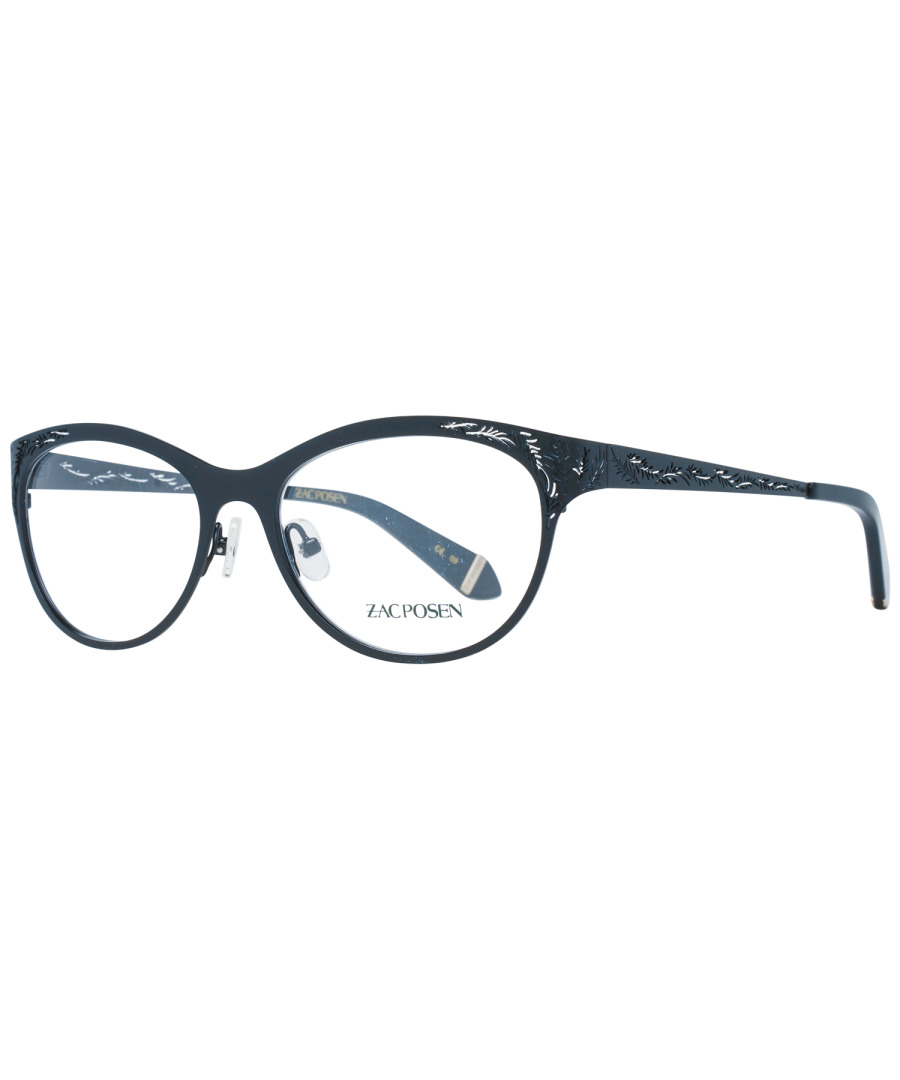 Zac Posen Optical Frame ZGAY BK 54 Gayle\nExtras: Geen extra's\nFrame kleur: Zwart\nFrame materiaal: Metaal\nGlas kleur: Demo glazen\nGlas materiaal: Kunststof\nStijl: ovaal\nGlas-Effect: Geen extra's\nbescherming: Geen\nGlas breedte: 54\nGlas hoogte: 38\nWeb breedte: 17\nTempel Lengte: 140\nVeer Scharnier: Nee\nLeveringsomvang: Zakje met merk\nFrame Stijl: Full-Rim