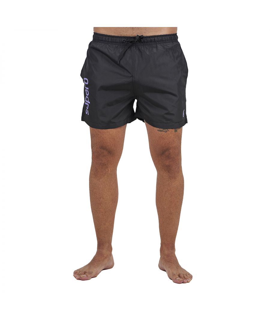 Superb Mens Icon Swim Shorts - Marine - Size Medium