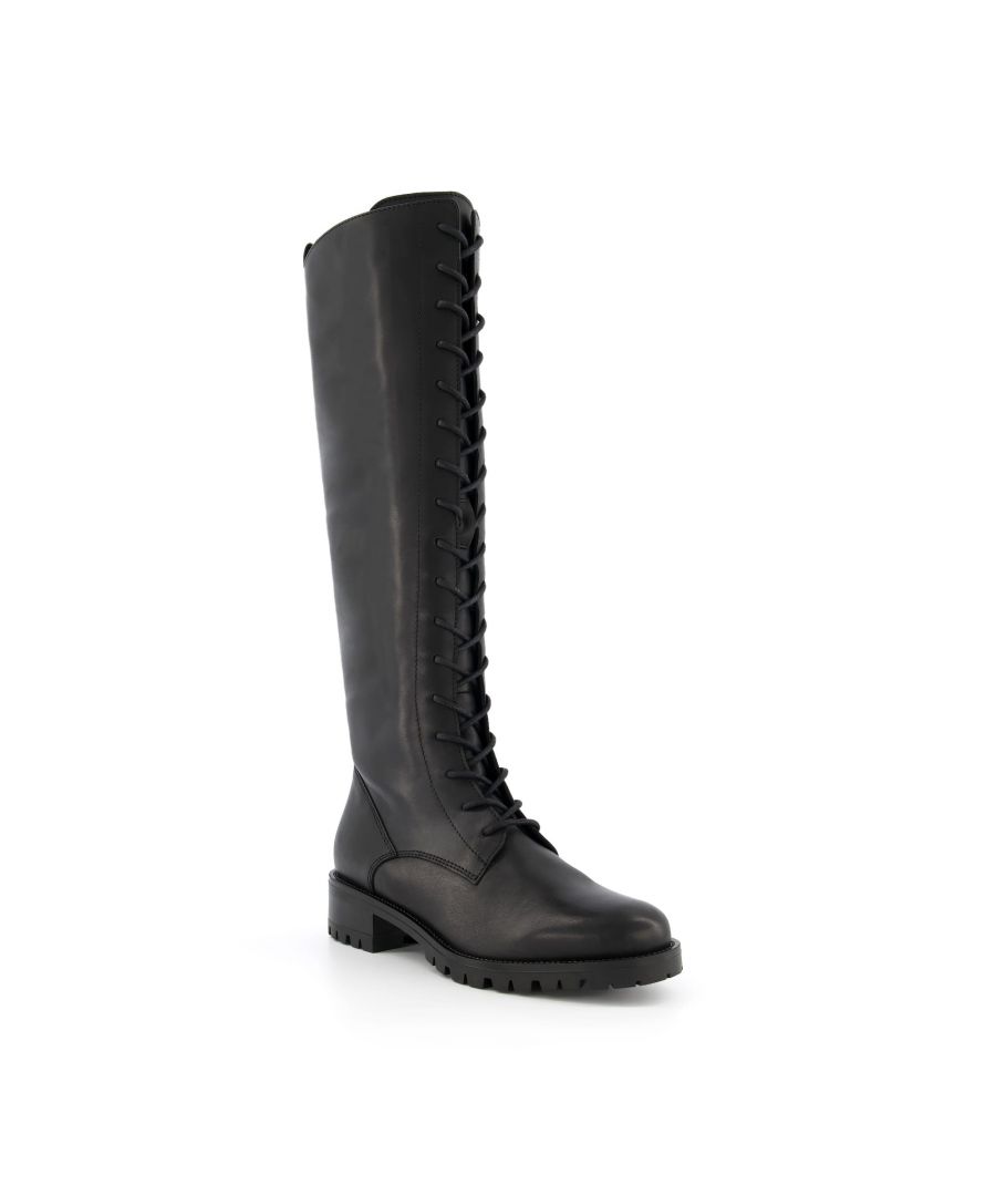 Image for Dune Ladies TRAILE Lace-Up Leather Calf Boots