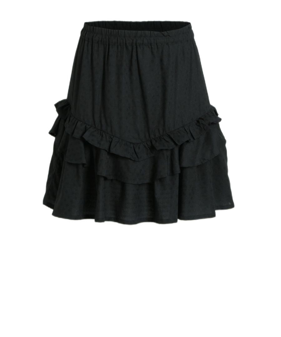Deze rok voor meisjes van anytime is gemaakt van viscose.Details van deze rok:•  dobby stof•  elastische tailleband•  rufflle