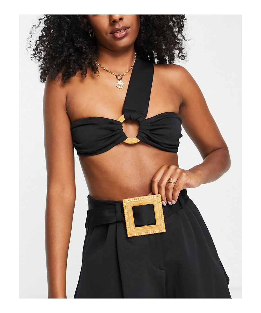 Tops by ASOS DESIGN Part of a co-ord set Shorts sold separately One-shoulder style Regular fit Sold by Asos