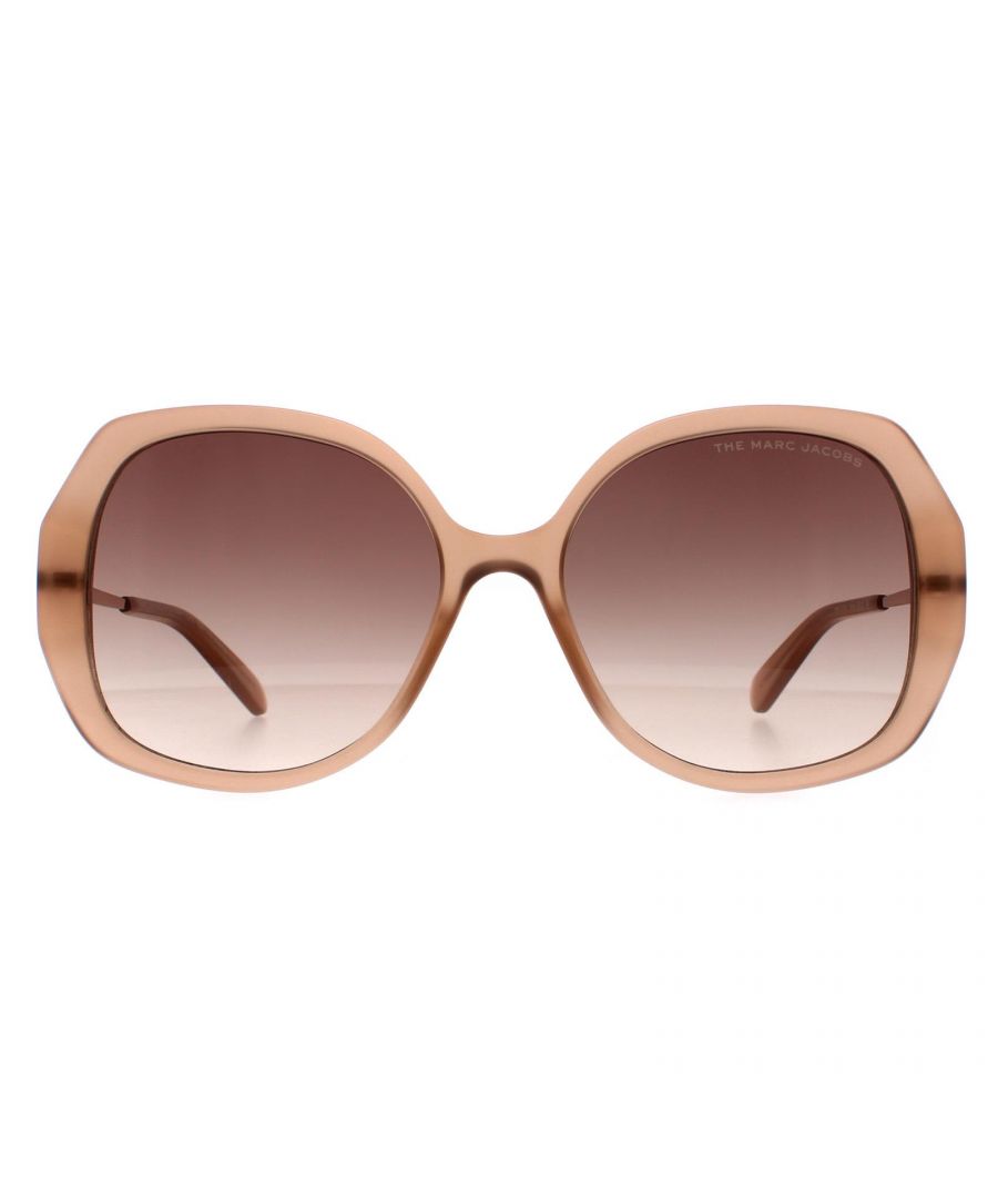 Marc Jacobs Butterfly Womens Beige Brown Gradient 581/S - One Size