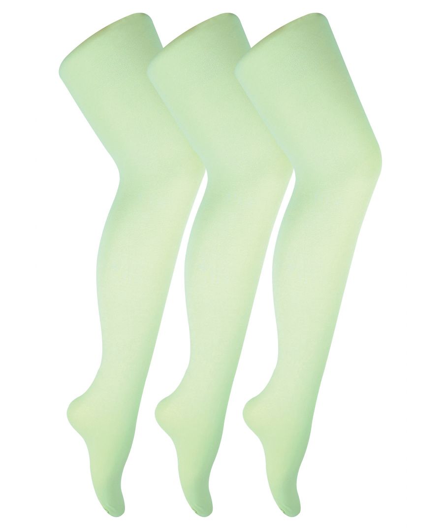 Ladies 3 Pack Summer 40 Denier Pastel TightsLooking for a pair of tights to liven up your wardrobe this summer? Look no further than the Sock Snob Pastel Tights. For those who love to add great colour to their outfit, now in a great 3 pair pack, making them great value for money!We want to make sure you're comfortable, but we also want you to look great. That's why we've created our Pastel collection of 40 denier tights, which come in five pretty pastel colours: Pink, Green, Blue, Blue, and Pink.These comfortable tights are perfect for parties and nights out on the town or even just hanging with friends at home! With a top quality soft touch Nylon to the leg for a comfortable fit, feel and moverability, which allows you to enjoy your day or night no matter what you’re doing.With fantastic quality, a matt finish and smooth velvet like material, these tights are perfect for any outfit, day or night. These soft touch nylon blend tights are ideal for wearing with your favourite dresses or skirts. They're available in one size that fits all and can be machine washed when needed.With 5 funky colours to choose from you will be sure to find the best pair for your outfit. These colours include - Lilac, Eggshell Blue, Pale Pink, Pale Green and Pale Blue. They are made from 94% Nylon, 6% Elastane, available in One Size and are machine washable.Extra Product DetailsSock Snob Pastel Tights3 Pair Value Pack40 DenierSoft Touch MaterialComfortable FitNylon BlendIdeal for Parties and Nights OutOne Size Fits All5 Pretty Colours AvailableMachine Washable
