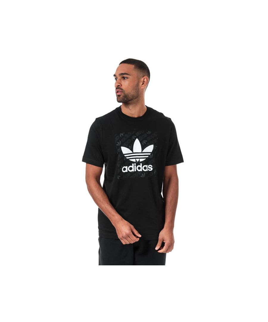 Image for Men's adidas Originals Monogram Square T-Shirt in Black