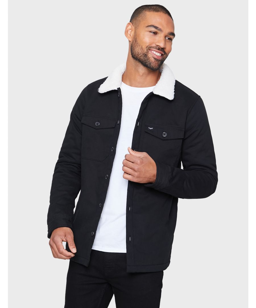 This oversized shacket from Threadbare features button fastening, twin chest pockets and is borg lined with borg collar. The outer fabric is made from cotton for comfortable wear and easy care. Refresh your smart casual styling, wear alone or layer with knitwear or fleece for colder days. Other colours and styles available.