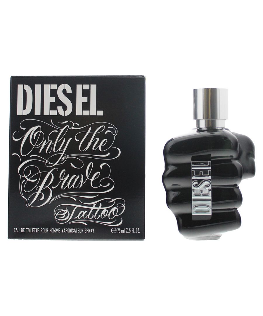Only The Brave Tattoo by Diesel is a woody spicy fragrance for men. Top notes: red apple and mandarin orange. Middle notes: sage and pepper. Base notes: benzoin, woodsy notes, patchouli, tobacco. Only The Brave Tattoo was launched in 2012.