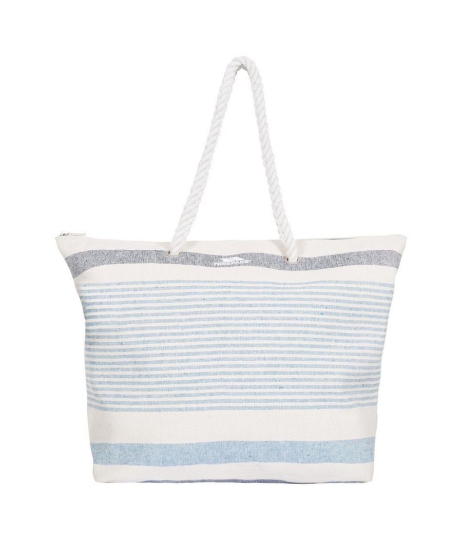 Image for Trespass Womens/Ladies Totba Tote Bag (White/Blue Stripe)