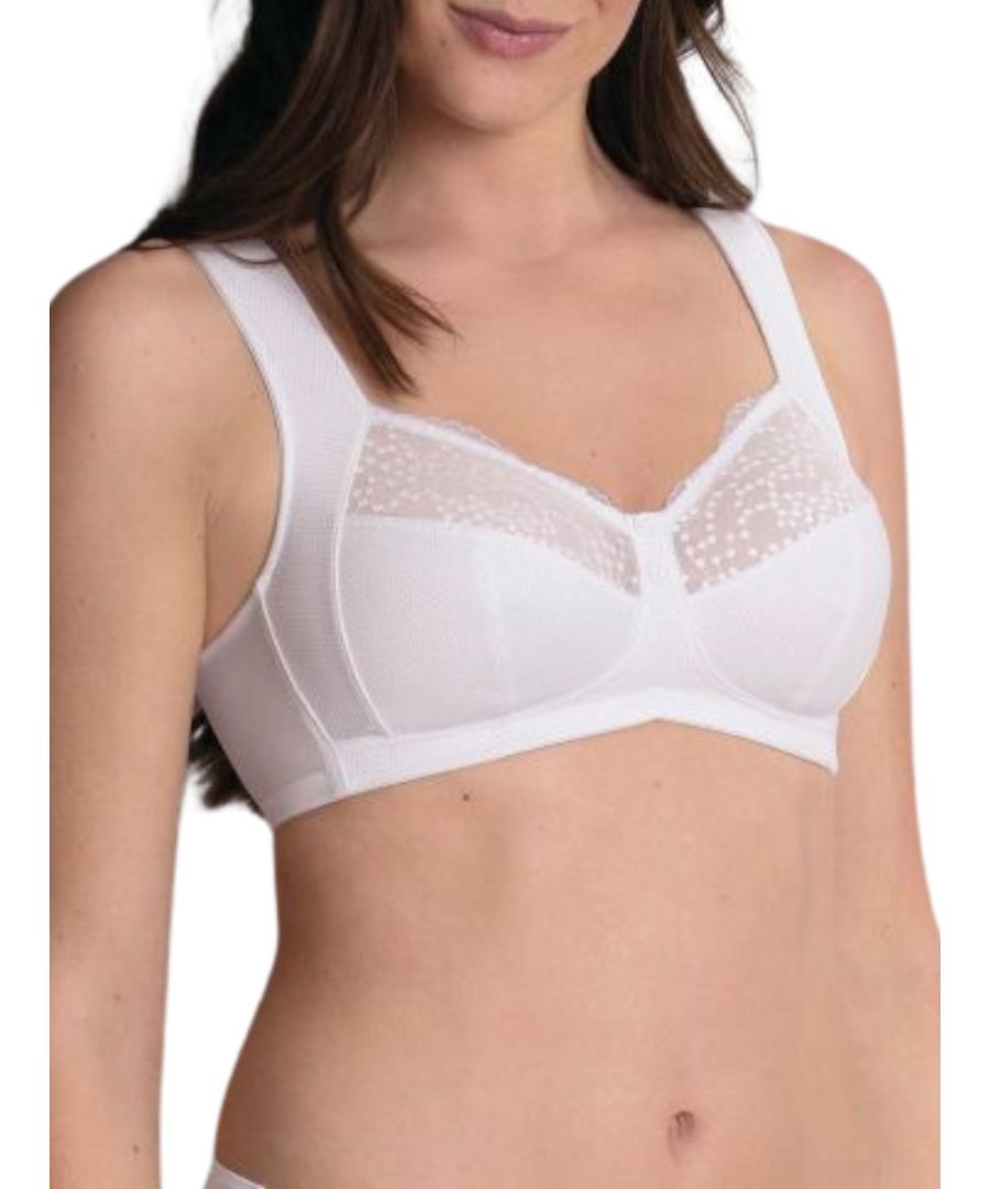Anita Womens Orely Support Soft Cup Bra – White Polyamide – Size 36G