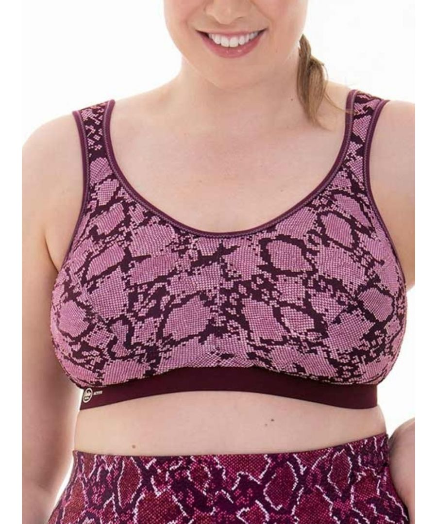 Anita Womens Extreme Control Sports Bra – Pink Polyamide – Size 40F