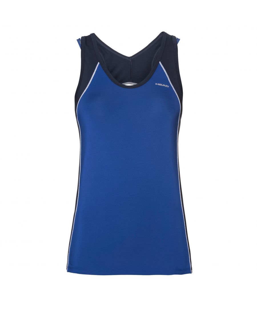 Head Womens Talia Tank Top Tennis Training Vest Blue 814219 RODB