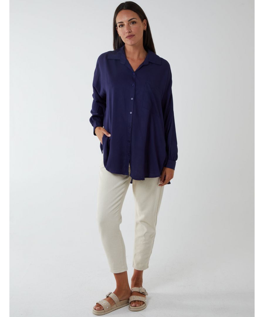 A chic and classic staple this season. With its relaxed fit and stone colour, our Oversized Shirt can be worn professionally at your workplace with black trousers and high heels, or over a dress in the evening.