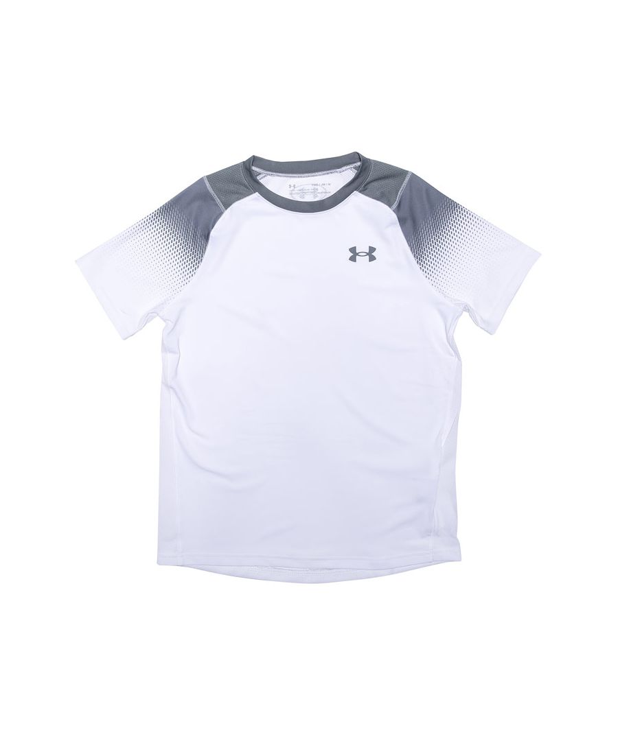 Image for Boys' Under Armour Junior MK1 Dash T-Shirt in White
