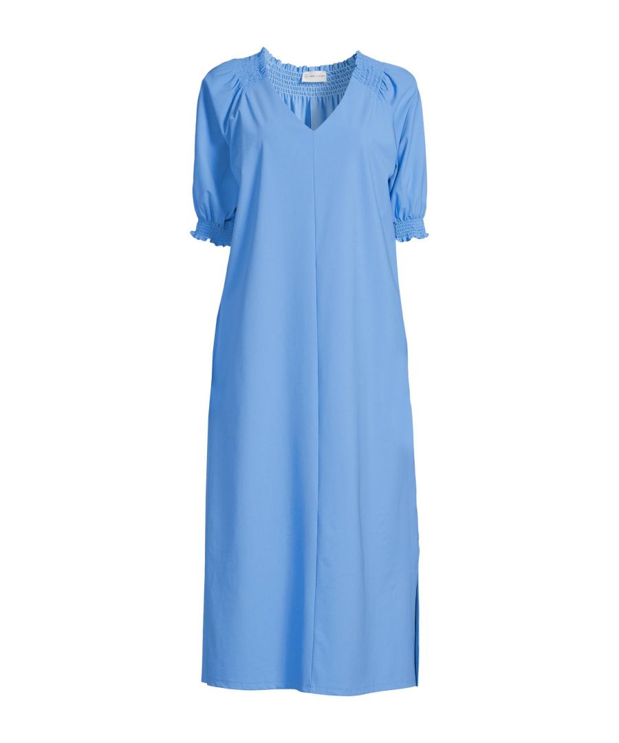 Jane Lushka jurk Lorna van travelstof blauw