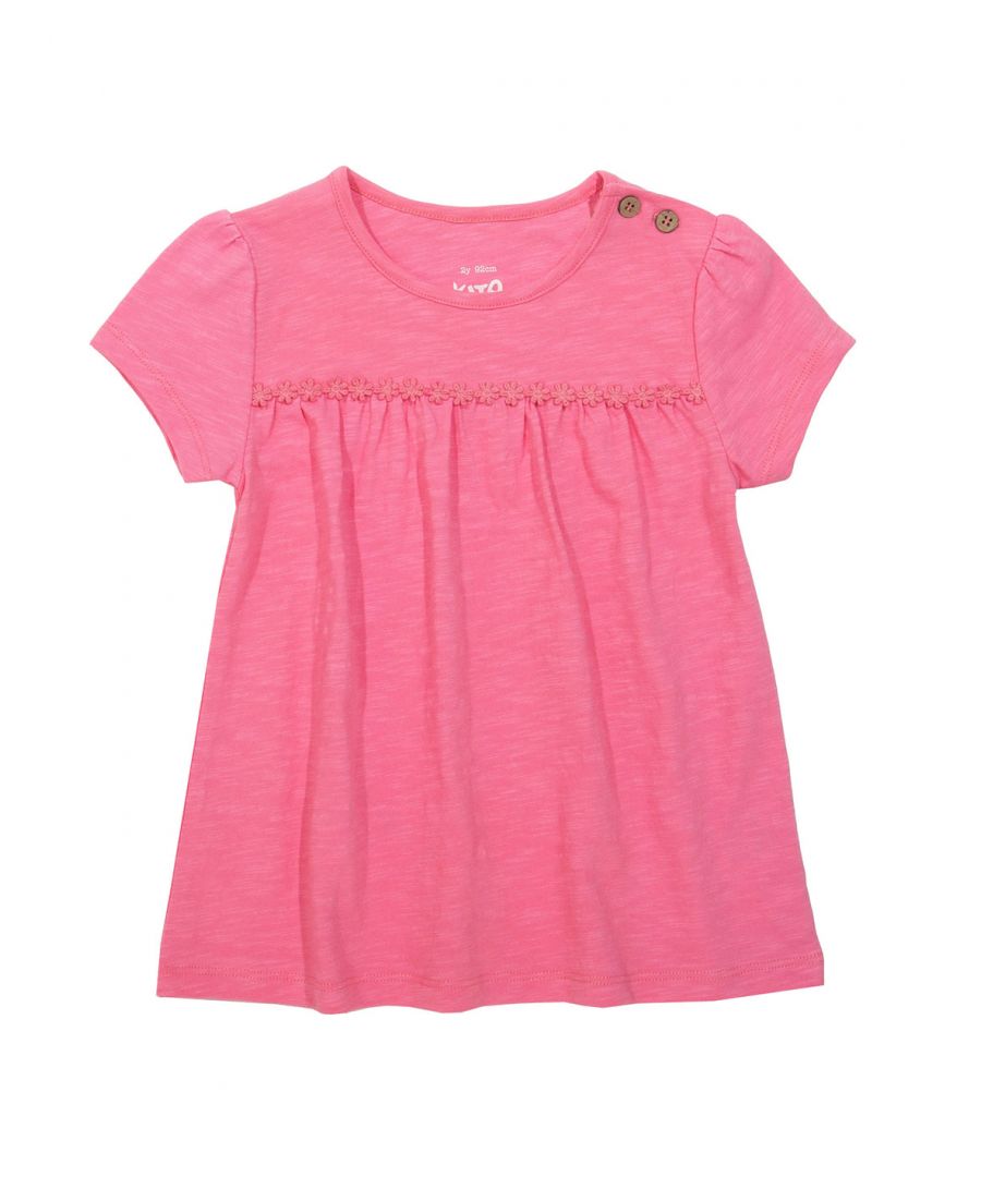 Kite Clothing Girls Together Tunic - Pink Cotton - Size 0-3M