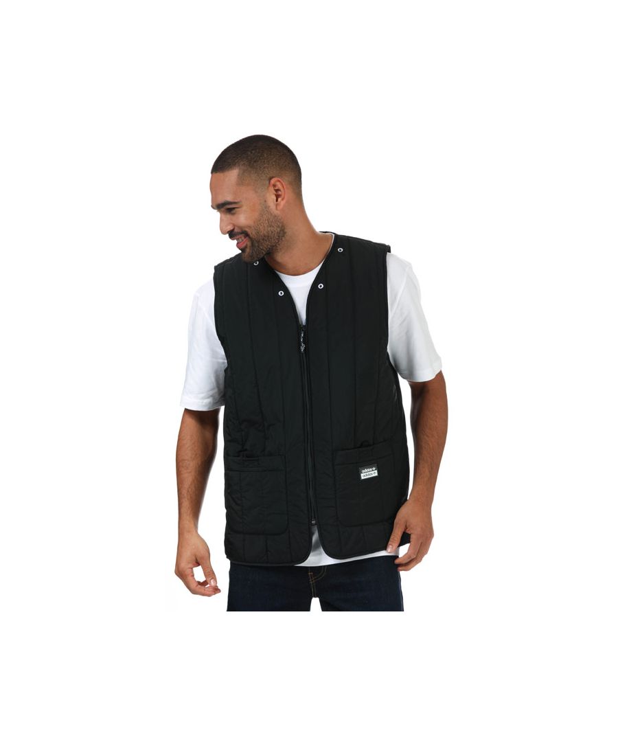 Image for Men's adidas Originals R.Y.V. Light Padded Utility Vest in Black