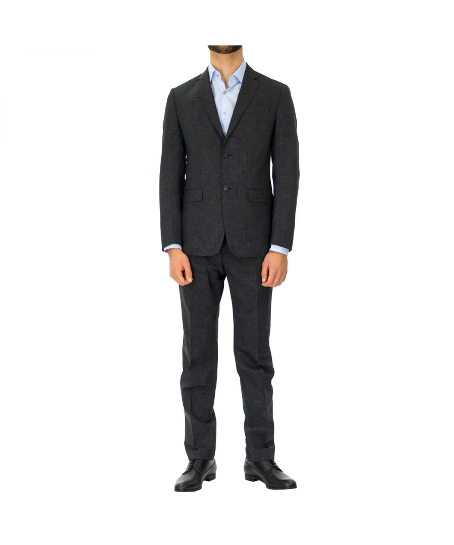 Image for Calvin Klein Men's Black Slim Fit Suit
