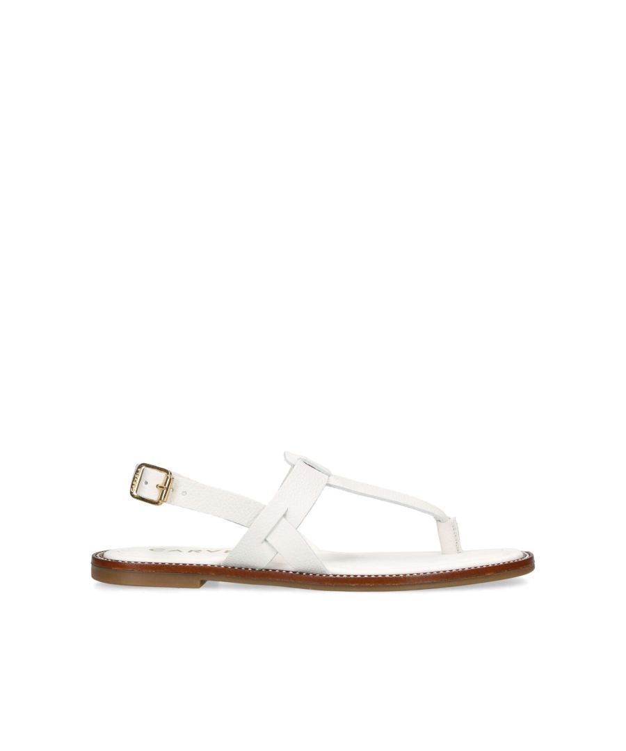 Carvela Womens Leather Horizon Sandals - White Leather (Archived) - Size Uk 3