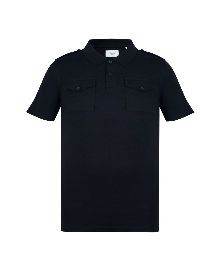 Firetrap Double Pocket Polo Shirt Mens - The Mens Firetrap Double Pocket Polo Shirt is a great addition to your weekend wardrobe, crafted with a classic fold down polo shirt collar coupled with a button fastening placket and short sleeves that offers all day comfort. Double pockets to the upper chest along with a solid colouring and the Firetrap branding completes the look. Machine washable, follow care label instructions.