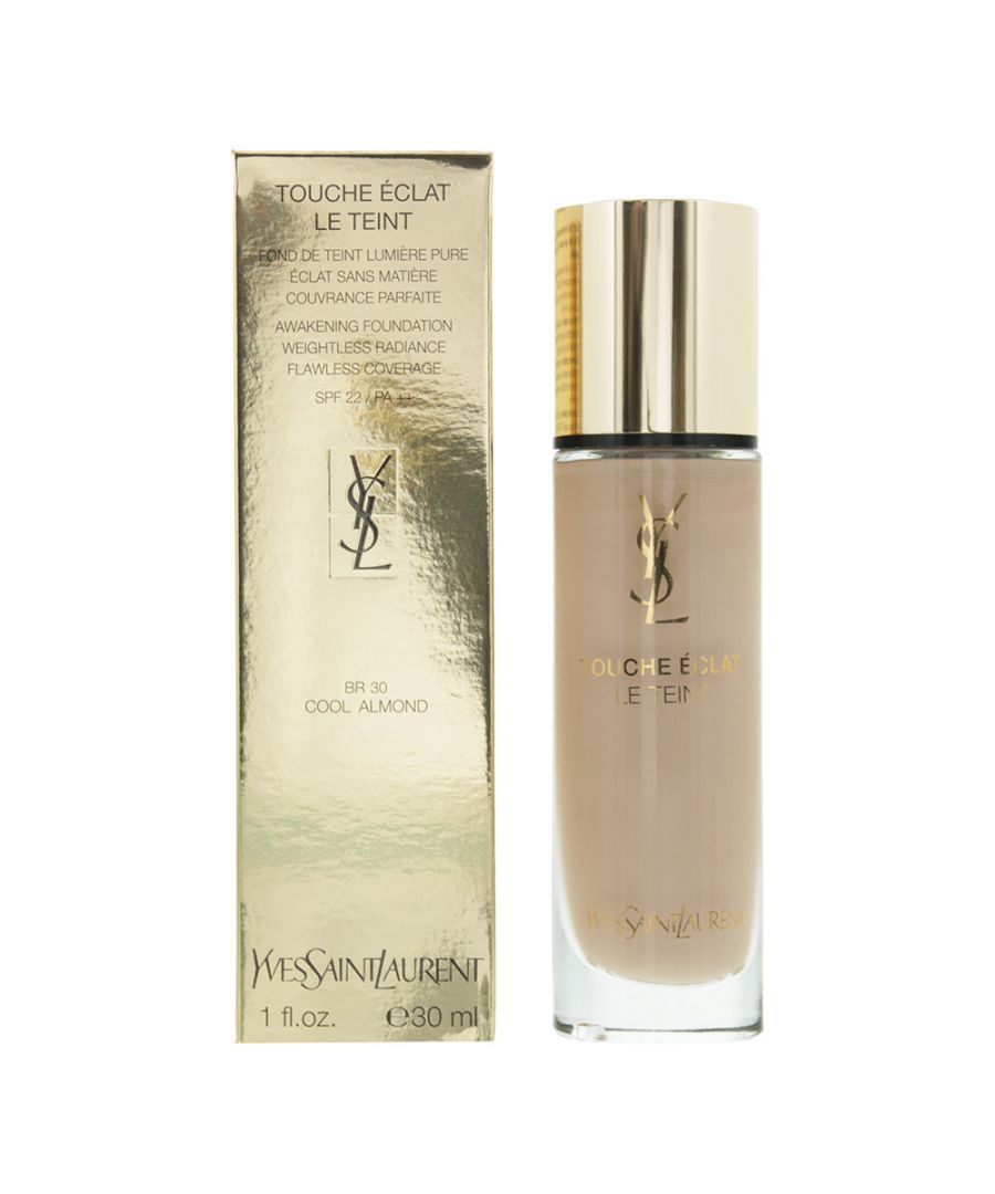 Image for YSL Touche Eclat Awakening Foundation SPF 22 30ml BR30 Cool Almond
