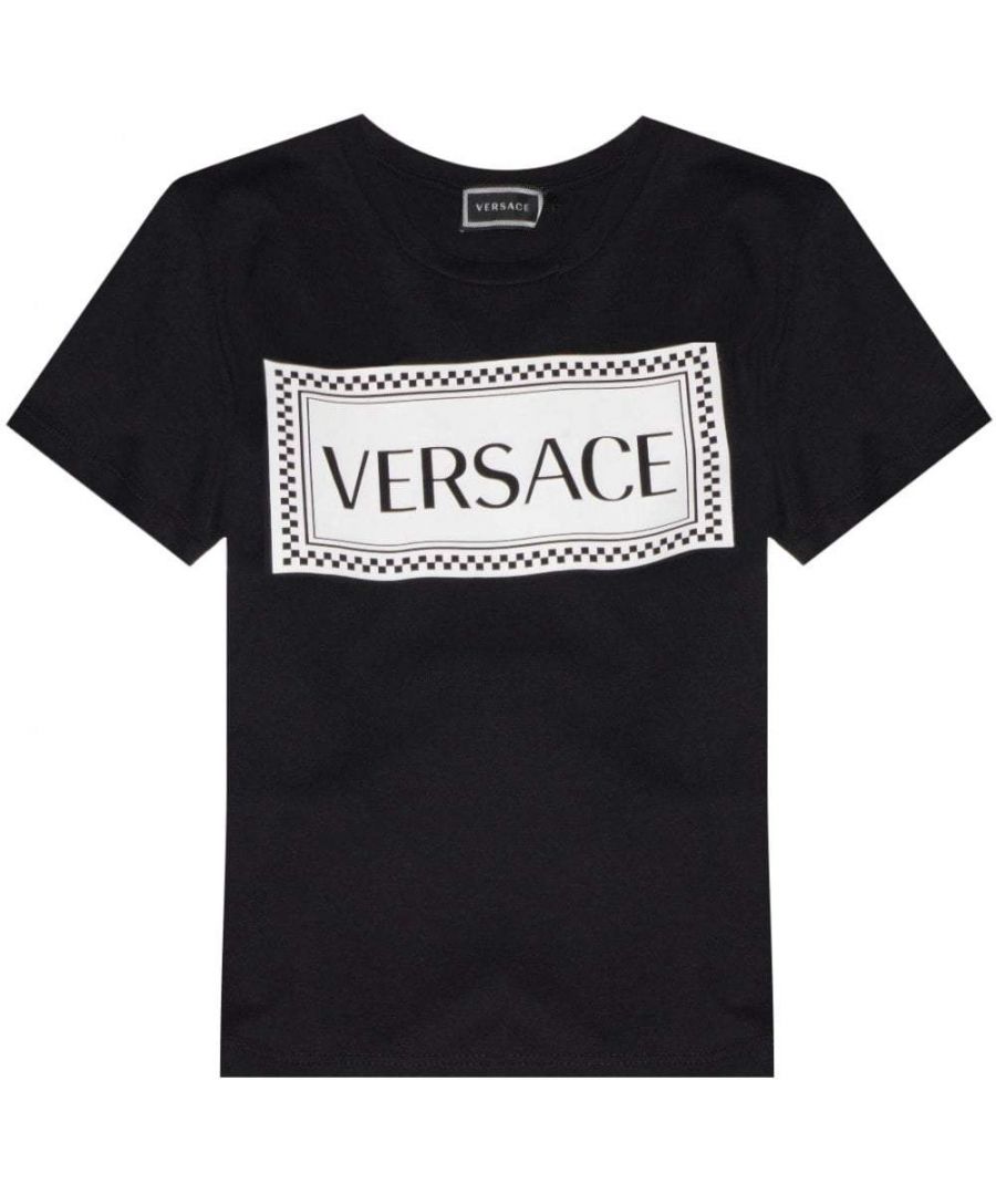 Image for Versace Boys Logo T-shirt Black