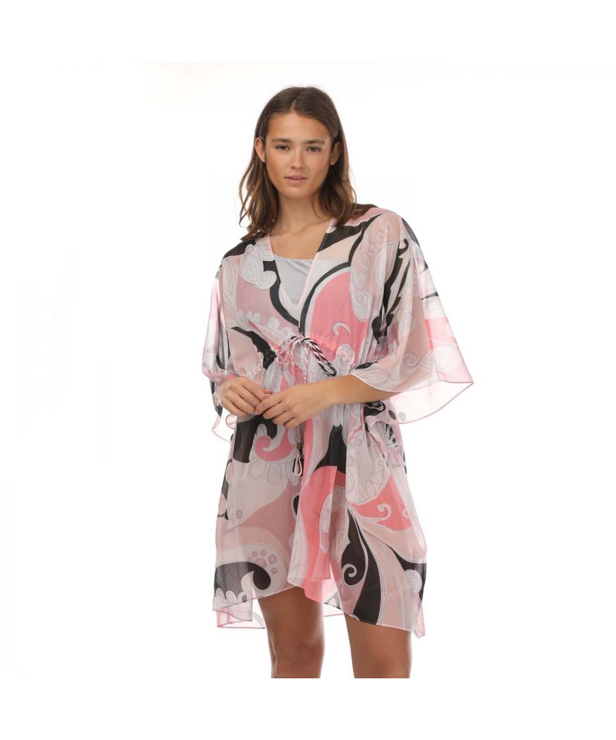 Ted Baker Womenss Reanha V Neck Coverup in Pink - Size 12 UK